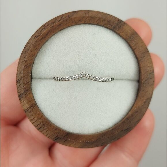 925 Sterling Silver Peak Stacking Ring - Picture 2 of 8